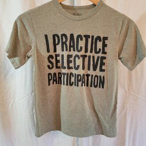 Children's Place I Practice Selective Participation Green Short Sleeve Tee S 7